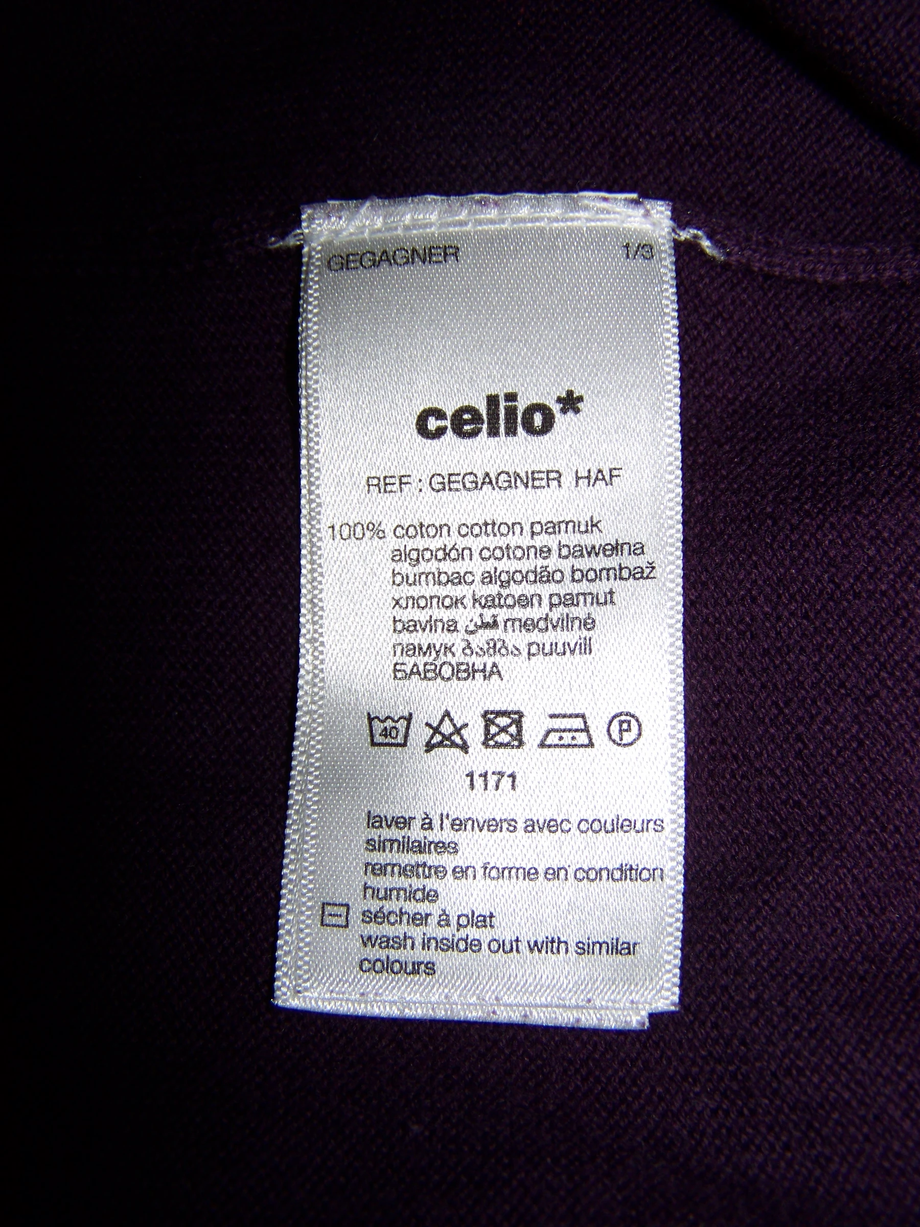 🍇Pull Celio Prune - Col V - 100% Algodão - Tamanho XL - NOVO – photo 5